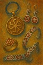 Магия символа Ладинец в ювелирных изделиях