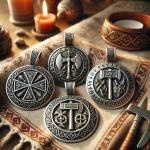 Серебряные подвески с символами славянских богов