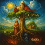 Славянский пантеон и структура мира: Навь, Явь, Правь