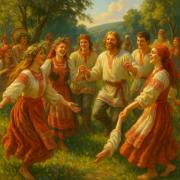 Как собирались на игрища и хороводы у древних славян?