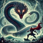 Йормунганд — мировой змей, которому суждено сразить Тора