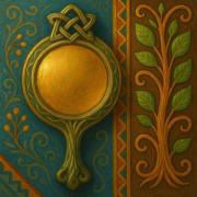 Зеркала, узоры и древесные мотивы в языческом искусстве