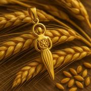 Золотые украшения с символами плодородия