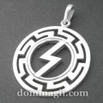 Подвеска руна Соулу из серебра