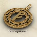 Амулет «Руна Феху из золота»