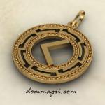 Амулет «Руна Кано из золота»