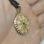 Амулет солнышко из золота