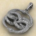 Купить подвеску «Аурин Уроборос» из серебра