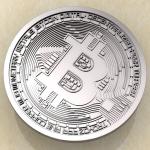 Талисман Биткоин серебро