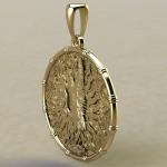 Чертог бусла с аистом золото