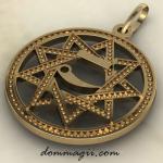 Славянский оберег чертог Лебедя из золота