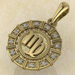 Дева золото с бриллиантами