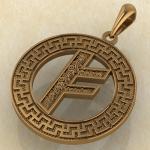 Руна «ФЕХУ» в солярном обережном круге