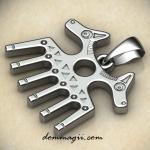 Славянский оберег Гребешок из серебра