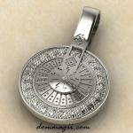 Рунический круг колесо из серебра