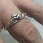 Кладдахское кольцо из золота белого 585