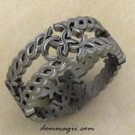 Кольцо "Цепи любви" серебро