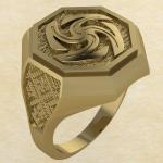 Кольцо-оберег Вайга золото