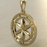 Колесо Перуна в протуберанцах золото