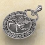 Подвеска Лев из серебра от магической лавки Брокка