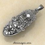 Оберег Личина Ярило серебро