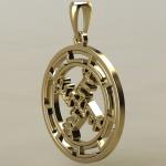 Денежная свастика в протуберанцах золото