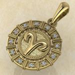 Овен золото с бриллиантами