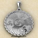 Славянский оберег Печать Перуна из серебра