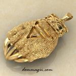 Печать Велеса медвежья из золота