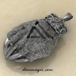 Оберег Печать Велеса Медвежья Лапа серебро
