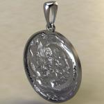 Подвеска с амулетом Китайский дракон из серебра