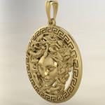 Медуза Горгона из золота