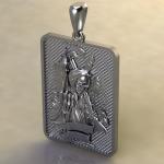 Подвеска с амулетом Пиковый Туз из серебра