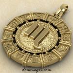 Подвеска Зодиак Скорпион из золота