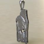 Подвеска с Славянским оберегом Орел в лесу из серебра