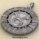 Подвеска знак зодиака Телец из серебра