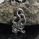 Купить подвеску «Змеиный цветок» из серебра — талисман трансформации и красоты