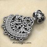 Славянский оберег Птицы-хранители из серебра