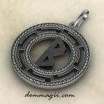 Беркана серебро подвеска