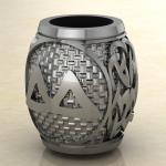 Шарм с Скандинавским амулетом Беркана из серебра