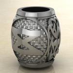 Шарм с Скандинавским амулетом Дагаз из серебра