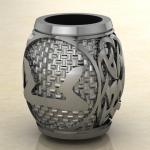 Шарм с Скандинавским амулетом руной Перт из серебра