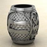 Шарм с Скандинавским амулетом руной Уруз из серебра