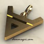 Славянский оберег Символ Велеса из золота