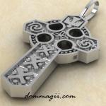 Славянский крест из серебра