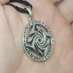 Славянский оберег Гаруда из серебра