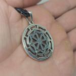 подвеска Славянский оберег Молвинец в протуберанцах серебро