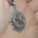 Славянский оберег Жива в солнце из серебра