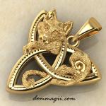 Трикселион с волком золото