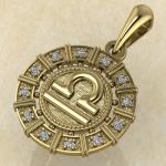 Весы золото с бриллиантами